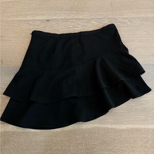 BCBG Maxazria Black Ruffle Skirt - Size 6